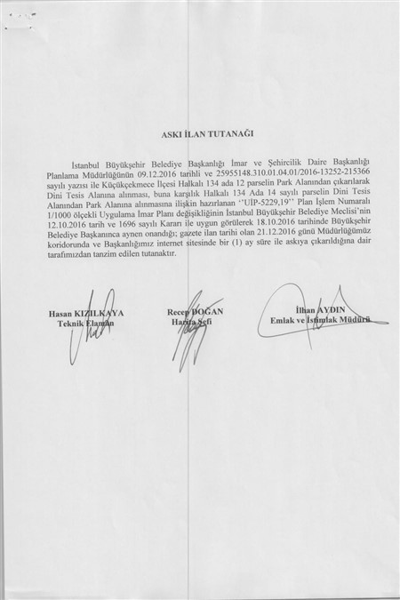 ASKI İLAN TUTANAĞI