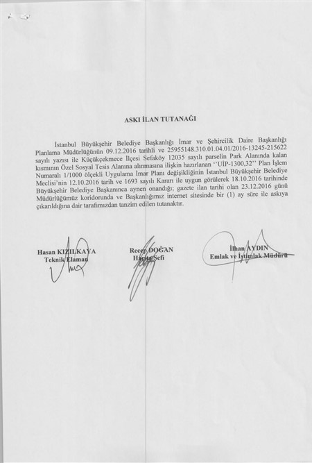 ASKI İLAN TUTANAĞI
