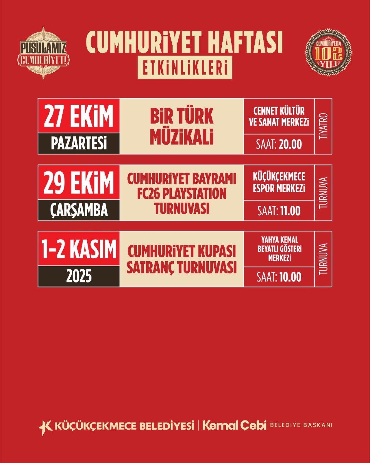 CUMHURİYET BAYRAMI FC26 PLAYSTATION TURNUVASI
